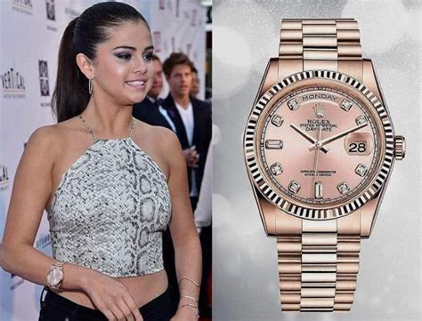 selena gomez rolex watch|women wearing rolex watches.